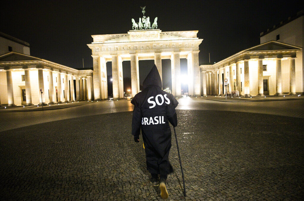 APTOPIX Virus Outbreak Germany Brazilian Activist